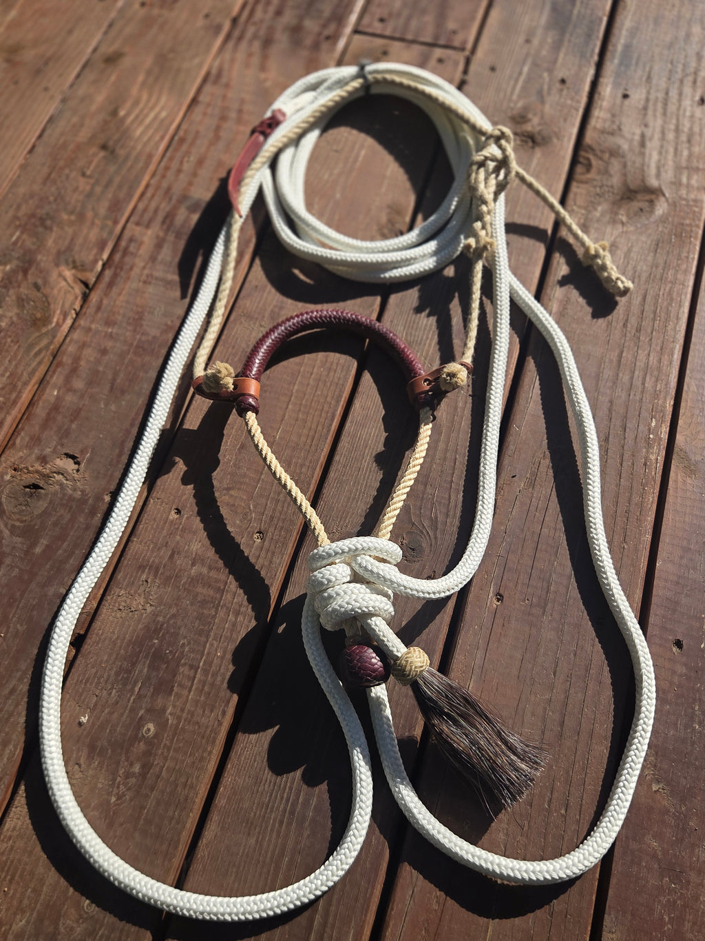 The "Elidio" Hackamore with Treeline Rope Mecate