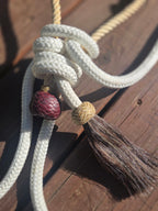 The "Elidio" Hackamore with Treeline Rope Mecate