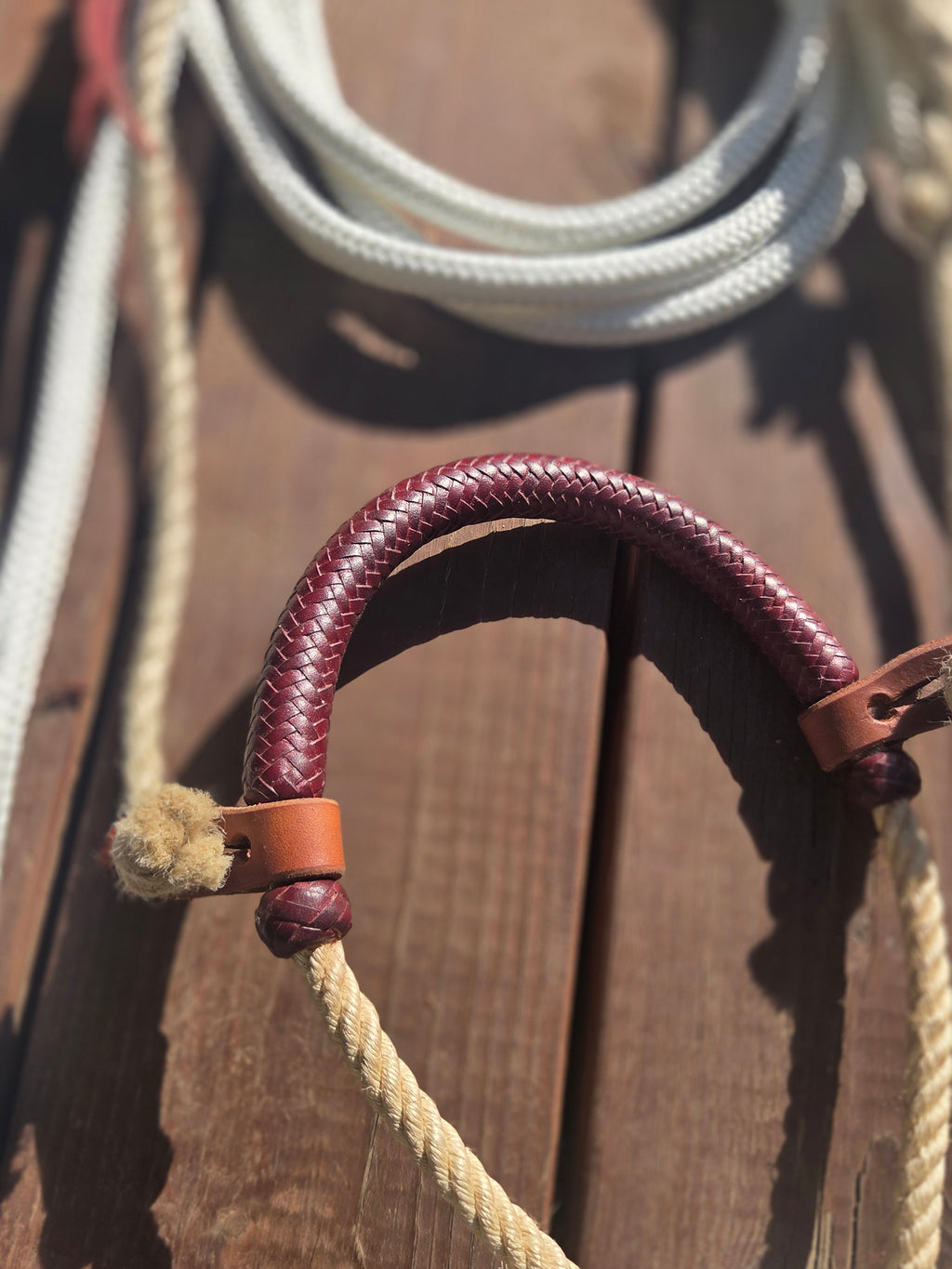 The "Elidio" Hackamore with Treeline Rope Mecate