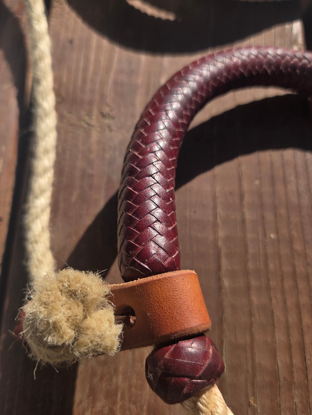 The "Elidio" Hackamore with Treeline Rope Mecate