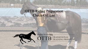 OTTB Transitional Training Stage 1 On-Line/Off-Line: Riding Preparation Check Off List