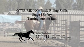 OTTB Transitional Training Stage 1 Riding Safety: Turning into the Rail...or Into Something