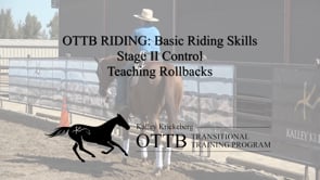 OTTB Transitional Training Stage 2 Riding, Control: Teaching Rollbacks from the Start
